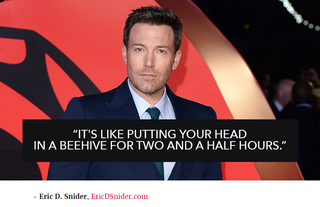 Illustration for article titled Sad Ben Affleck is sad about Batman V Superman’s sad reviews
